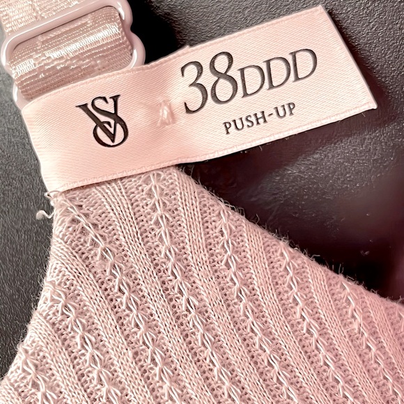 NWT VICTORIA’S SECRET LOGO TSHIRT PUSH-UP FULL COVERAGE 38F 38DDD F85 LAVENDER - Picture 3 of 8